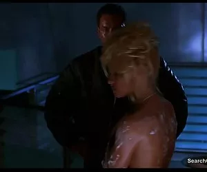 Massage Khiêu dâm đồng tính với bộ ngực lớn chân của dương vật. Khiêu dâm, tóc vàng video